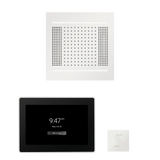 ThermaSol WH14STP15S Wellness Steam Package - HydroVive 14 Rainhead + ThermaTouch2 15" Control + SteamVection Square Steam Head ThermaSol