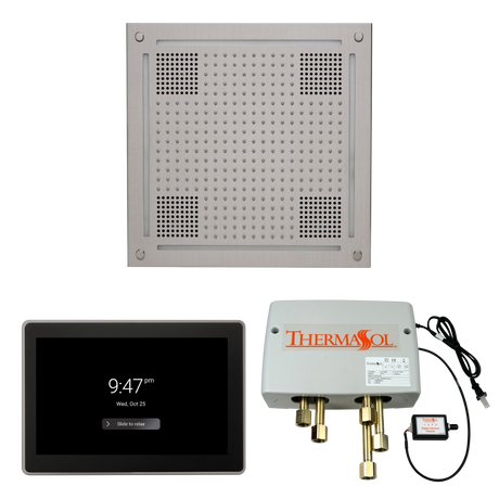 ThermaSol WHSP15S Wellness Shower Package - HydroVive 18 Rainhead + ThermaTouch2 15" Control + Digital Shower Valve PlumbersCrib.com