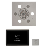 ThermaSol WSTP15S Wellness Steam Package - Serenity Advanced Square Rainhead + ThermaTouch2 15" Control + SteamVection Square Steam Head ThermaSol