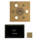 ThermaSol WSTP15S Wellness Steam Package - Serenity Advanced Square Rainhead + ThermaTouch2 15" Control + SteamVection Square Steam Head ThermaSol