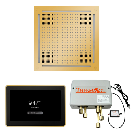 ThermaSol WHSP15S Wellness Shower Package - HydroVive 18 Rainhead + ThermaTouch2 15" Control + Digital Shower Valve PlumbersCrib.com