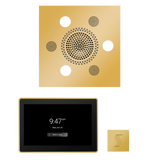 ThermaSol WSTP15S Wellness Steam Package - Serenity Advanced Square Rainhead + ThermaTouch2 15" Control + SteamVection Square Steam Head ThermaSol