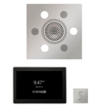 ThermaSol WSTP15S Wellness Steam Package - Serenity Advanced Square Rainhead + ThermaTouch2 15" Control + SteamVection Square Steam Head ThermaSol