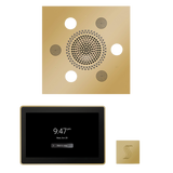 ThermaSol WSTP15S Wellness Steam Package - Serenity Advanced Square Rainhead + ThermaTouch2 15" Control + SteamVection Square Steam Head ThermaSol