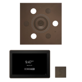 ThermaSol WSTP15S Wellness Steam Package - Serenity Advanced Square Rainhead + ThermaTouch2 15" Control + SteamVection Square Steam Head ThermaSol