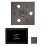 ThermaSol WSTP15S Wellness Steam Package - Serenity Advanced Square Rainhead + ThermaTouch2 15" Control + SteamVection Square Steam Head ThermaSol