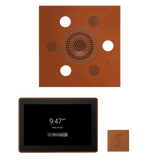 ThermaSol WSTP15S Wellness Steam Package - Serenity Advanced Square Rainhead + ThermaTouch2 15" Control + SteamVection Square Steam Head ThermaSol