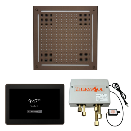 ThermaSol WHSP15S Wellness Shower Package - HydroVive 18 Rainhead + ThermaTouch2 15" Control + Digital Shower Valve PlumbersCrib.com