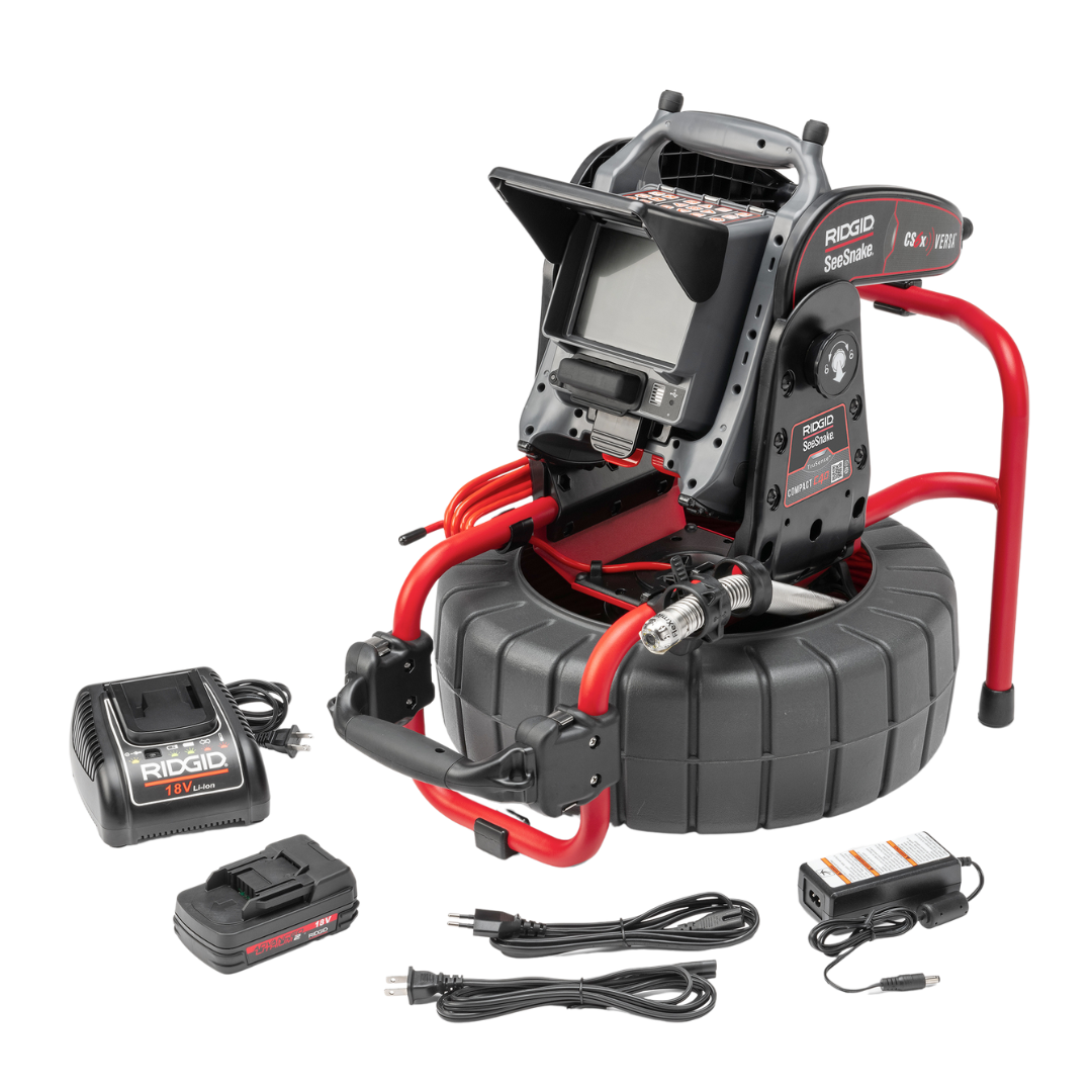RIDGID 70053 SeeSnake Compact C40 DSL Inspection Camera with CS6x Versa Monitor, Battery, and Charger