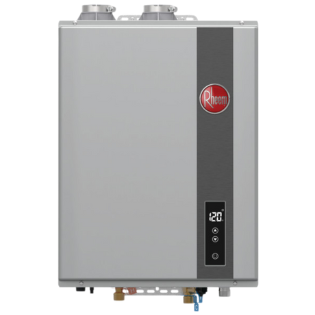 Rheem RTGH-68DVLN-3 Super High-Efficiency Condensing Indoor Natural Gas Tankless Water Heater Rheem