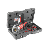 RIDGID 44918 600-I Hand-Held Power Drive Complete with 1/2"-1 1/4" NPT 11R Die Heads, Support Arm, and Case RIDGID