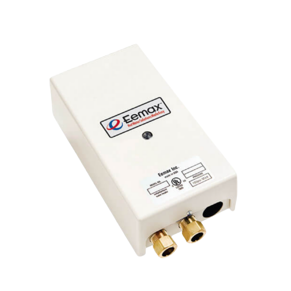 Eemax EX55 Flow Controlled Electric Tankless Water Heater with Bottom Connections Eemax