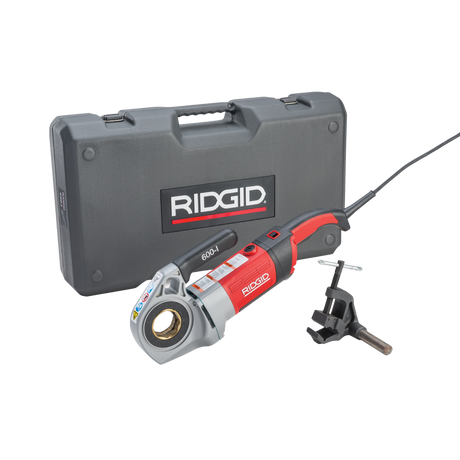RIDGID 44913 600-I Power Drive Threader with Case and Support Arm RIDGID