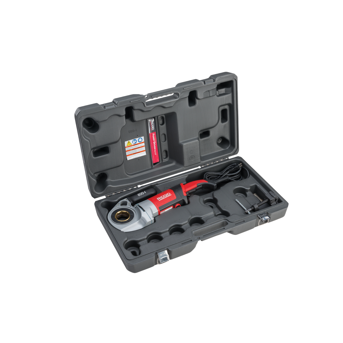 RIDGID 44913 600-I Power Drive Threader with Case and Support Arm RIDGID