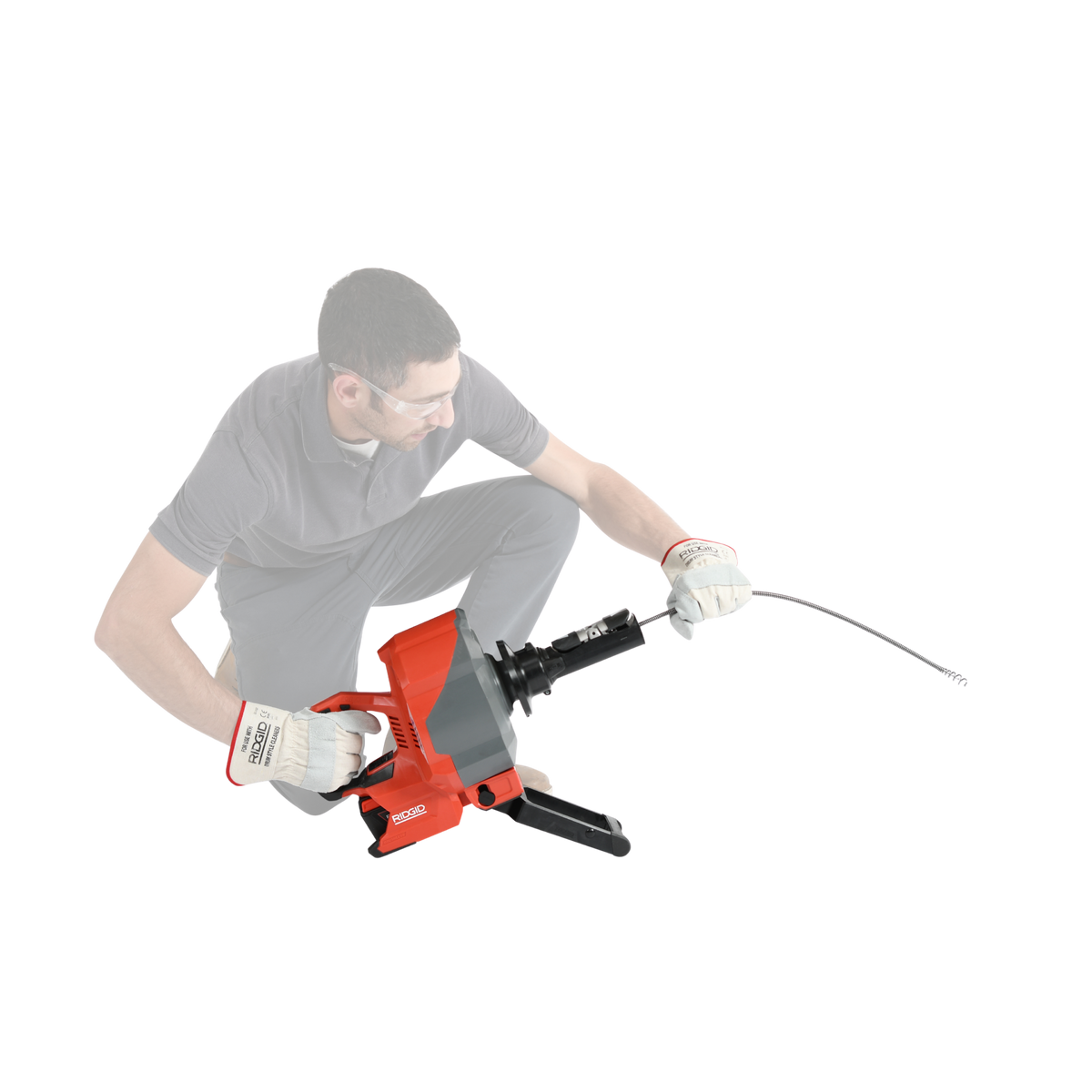 RIDGID 78053 K-46 Cordless SinkSnake with 5/16"x25' IC Cable, 18V 2.5Ah Battery and Charger RIDGID