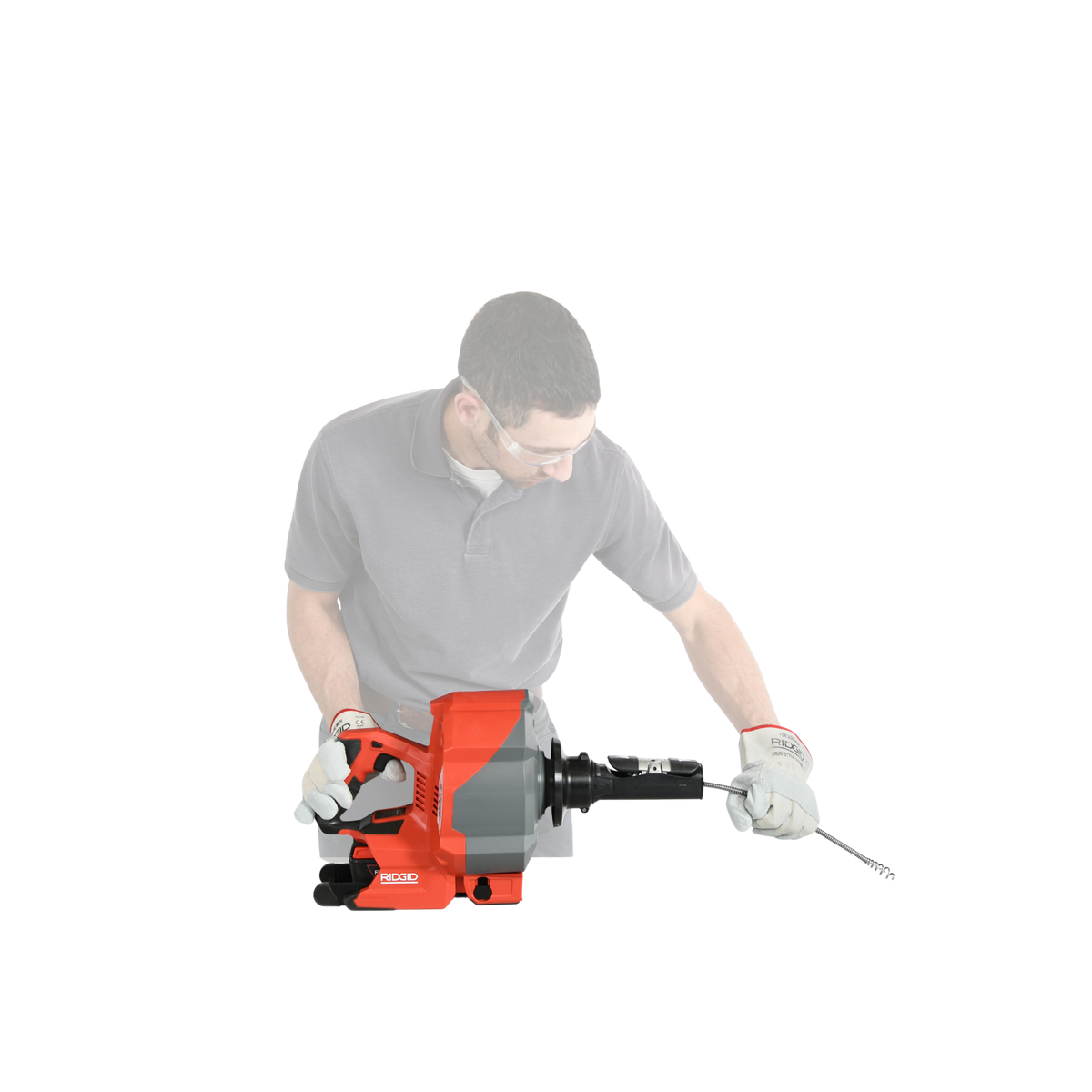 RIDGID 78053 K-46 Cordless SinkSnake with 5/16"x25' IC Cable, 18V 2.5Ah Battery and Charger RIDGID