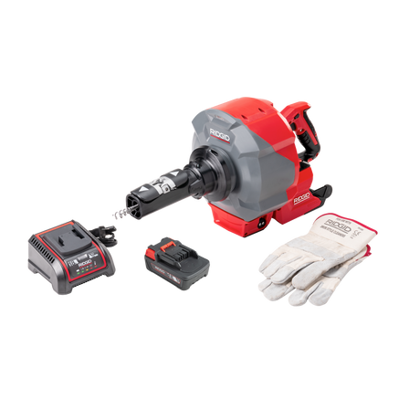 RIDGID 78053 K-46 Cordless SinkSnake with 5/16"x25' IC Cable, 18V 2.5Ah Battery and Charger RIDGID