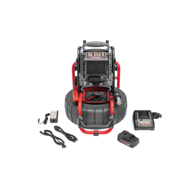 RIDGID 65103 Seesnake Compact2 with VERSA Monitor, Battery, and Charger RIDGID