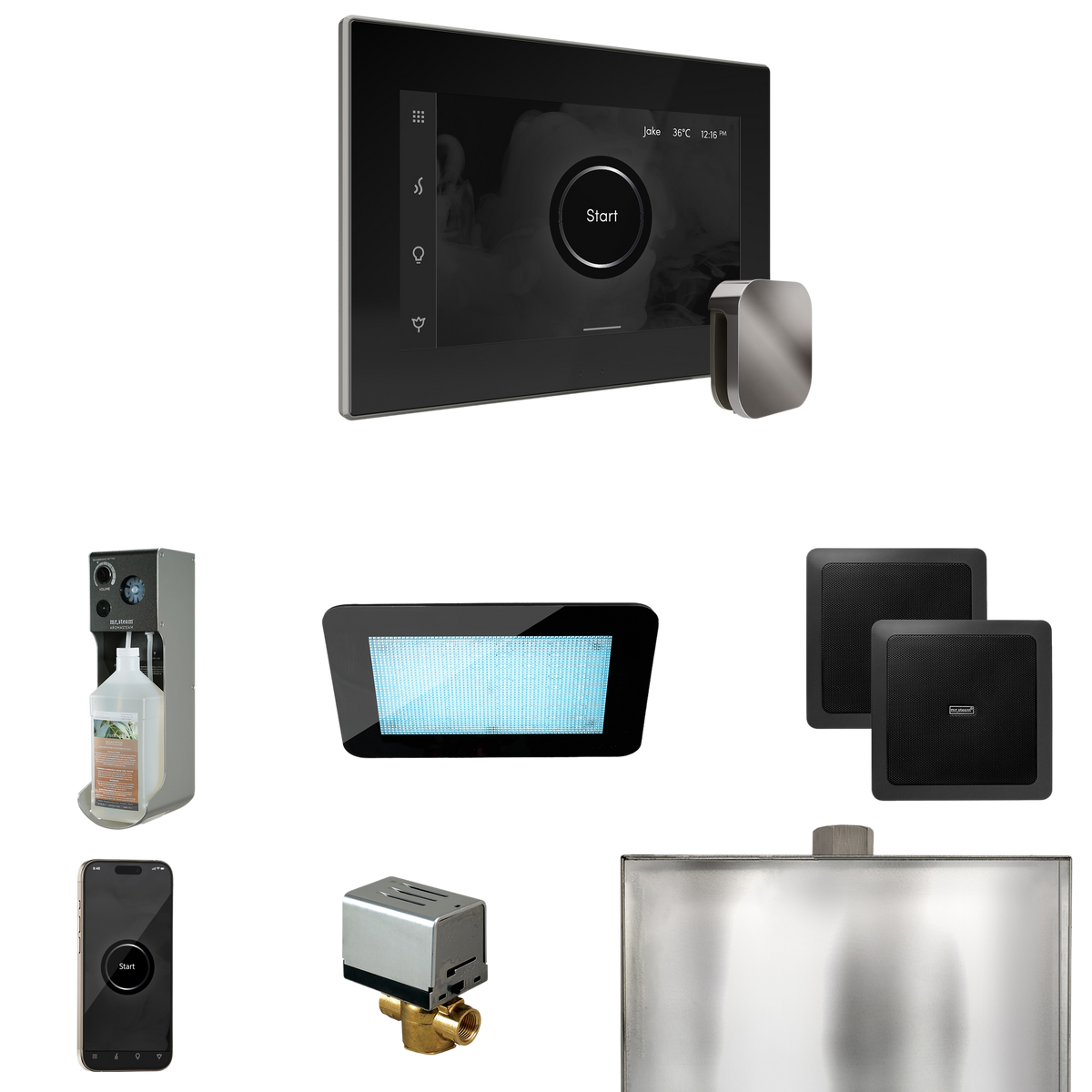 Mr. Steam XDream Steam Shower Control Package with iSteamX Control and Steamhead Mr. Steam