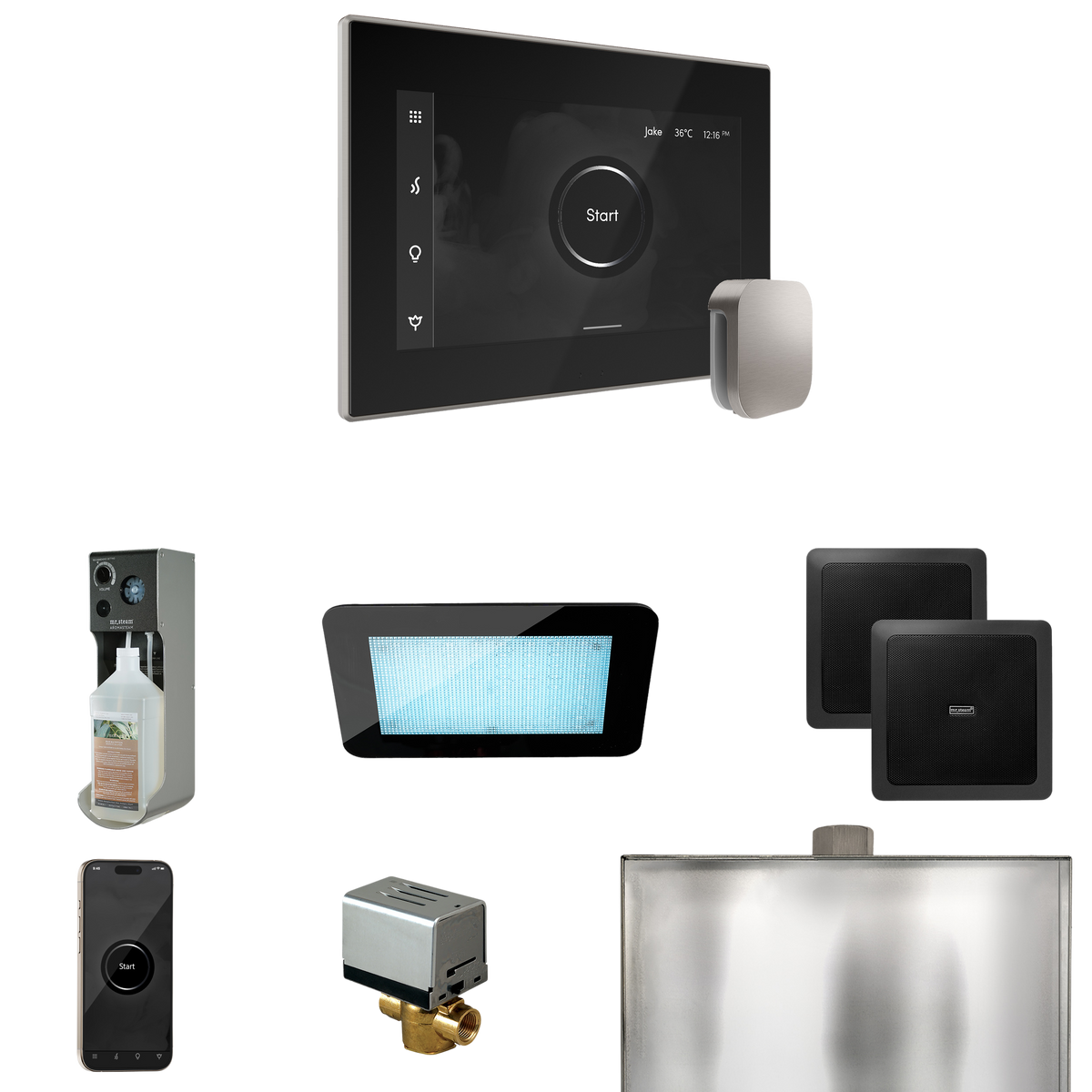 Mr. Steam XDream Steam Shower Control Package with iSteamX Control and Steamhead Mr. Steam