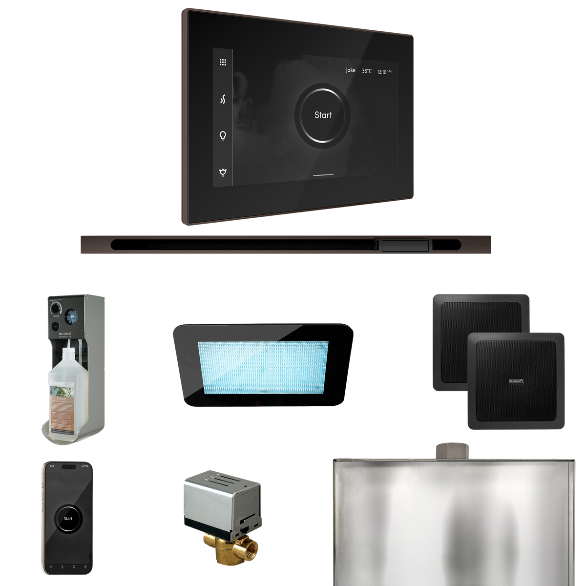 Mr. Steam XDream Steam Shower Control Package with iSteamX Control and Linear Steamhead Mr. Steam