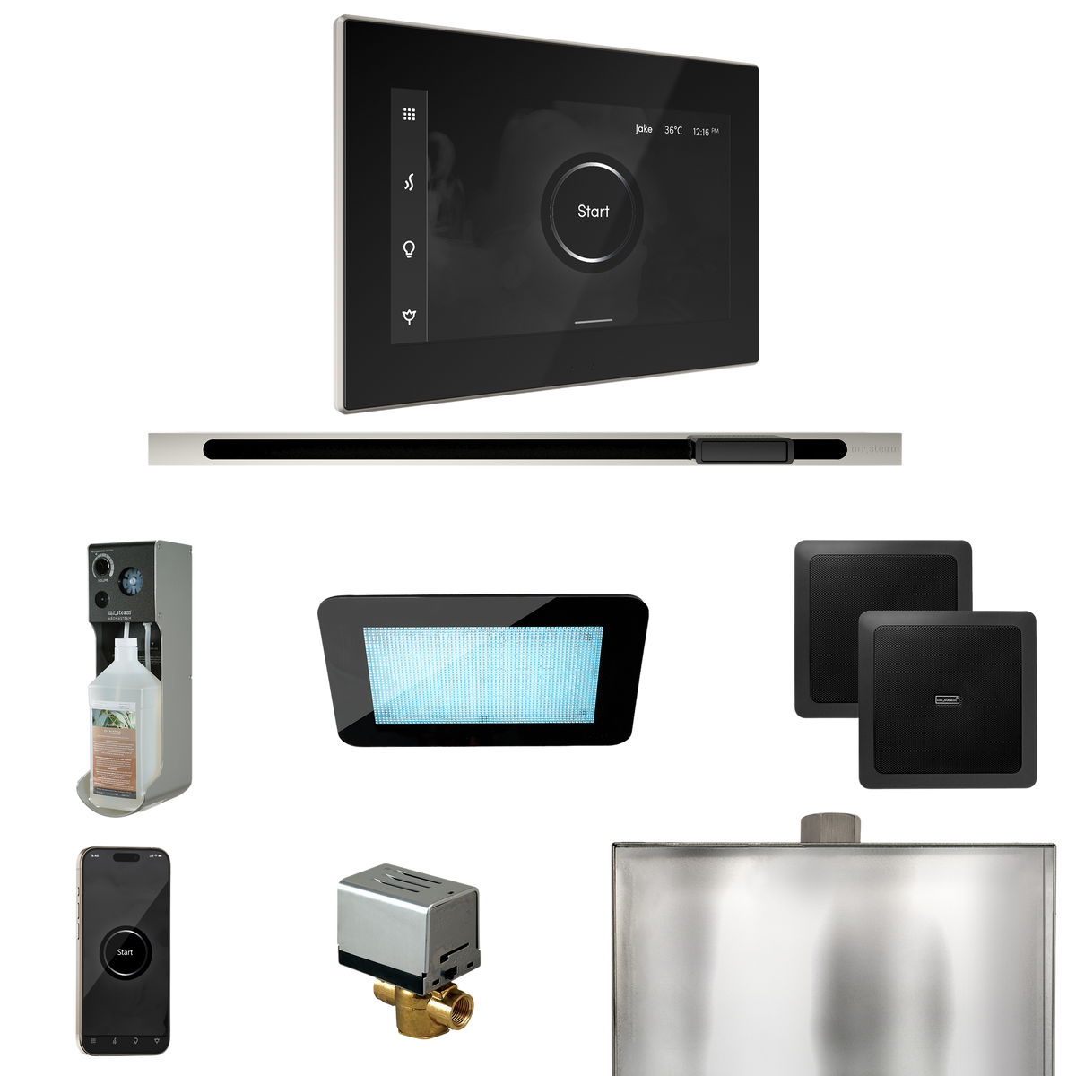 Mr. Steam XDream Steam Shower Control Package with iSteamX Control and Linear Steamhead Mr. Steam