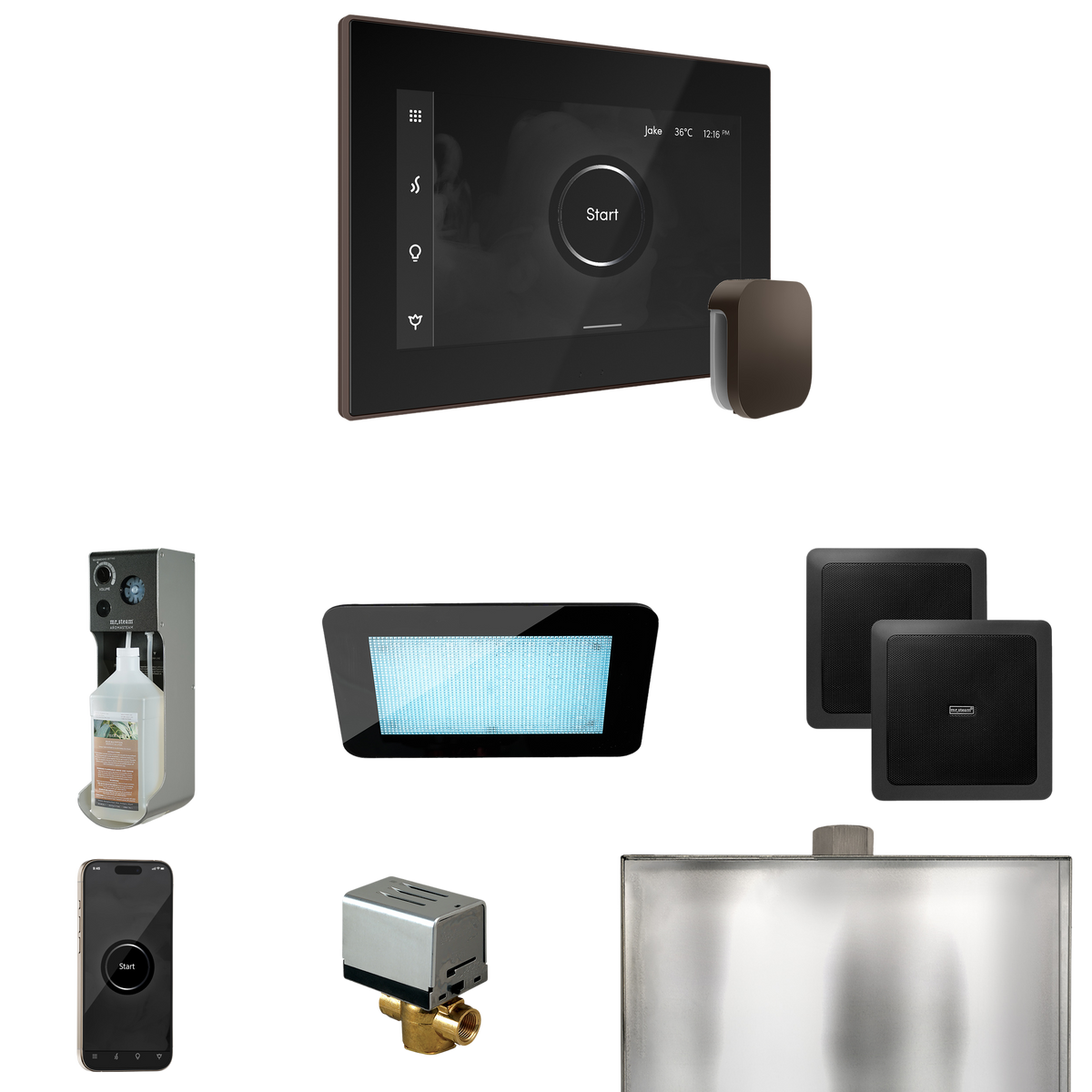 Mr. Steam XDream Steam Shower Control Package with iSteamX Control and Steamhead Mr. Steam