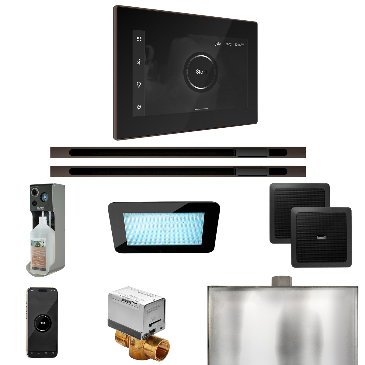 Mr. Steam XDream Max Steam Shower Control Package with iSteamX Control and Linear Steamhead Mr. Steam