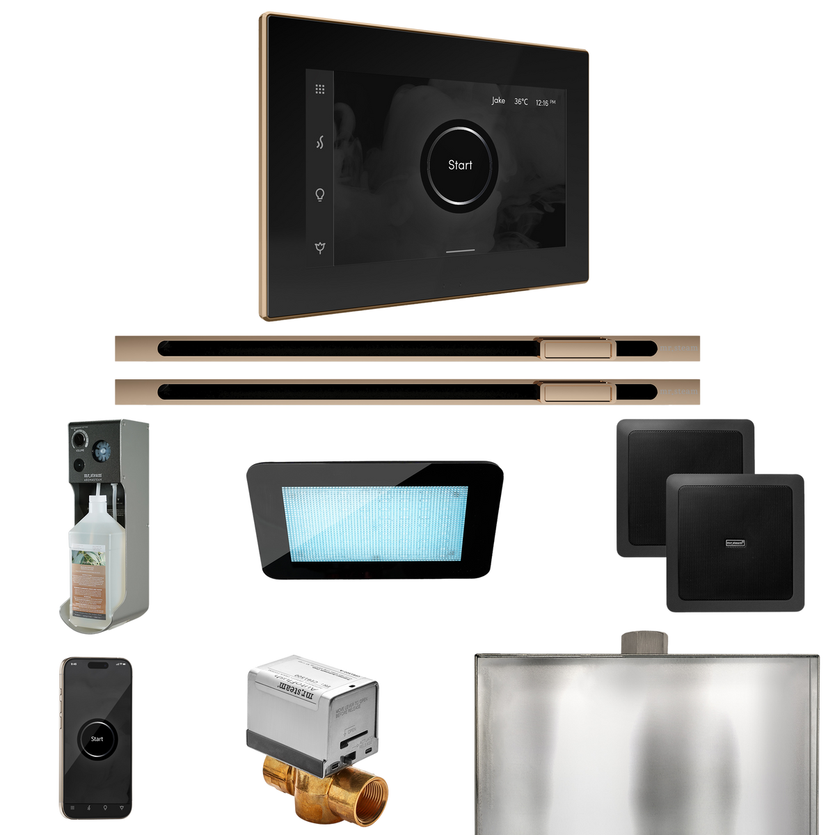 Mr. Steam XDream Max Steam Shower Control Package with iSteamX Control and Linear Steamhead Mr. Steam