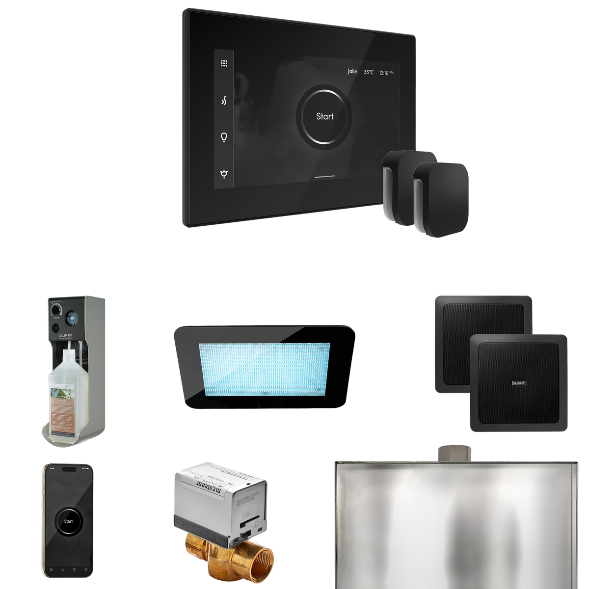 Mr. Steam XDream Max Steam Shower Control Package with iSteamX Control and Steamhead Mr. Steam