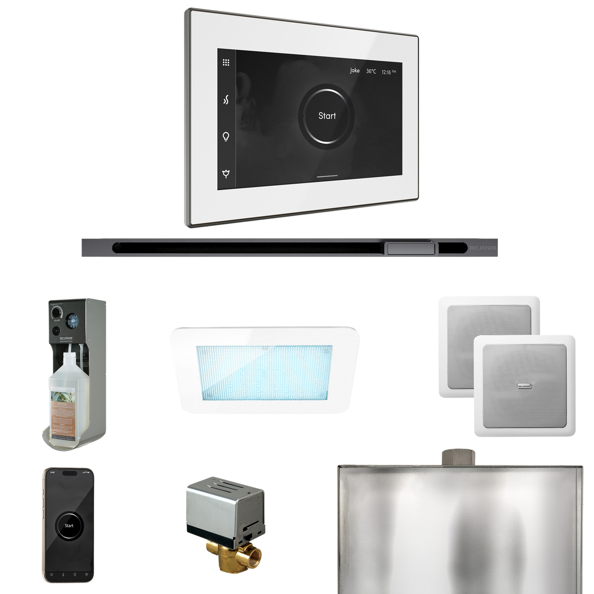 Mr. Steam XDream Steam Shower Control Package with iSteamX Control and Linear Steamhead Mr. Steam