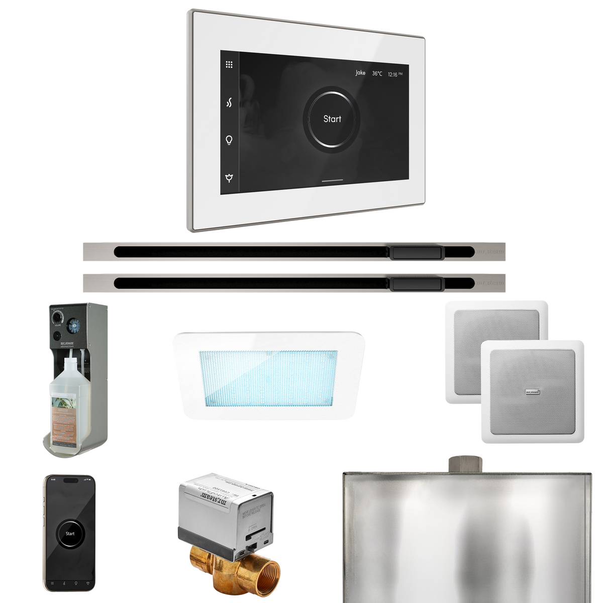 Mr. Steam XDream Max Steam Shower Control Package with iSteamX Control and Linear Steamhead Mr. Steam