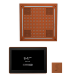 ThermaSol WHSTP15S Wellness Steam Package - HydroVive 18 Rainhead + ThermaTouch2 15" Control + SteamVection Square Steam Head ThermaSol