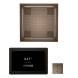 ThermaSol WHSTP15S Wellness Steam Package - HydroVive 18 Rainhead + ThermaTouch2 15" Control + SteamVection Square Steam Head ThermaSol