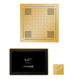 ThermaSol WHSTP15S Wellness Steam Package - HydroVive 18 Rainhead + ThermaTouch2 15" Control + SteamVection Square Steam Head ThermaSol