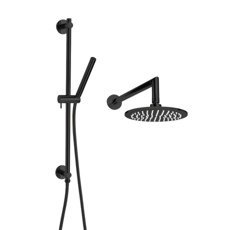 ThermaSol 15-CSPRD Essential Shower Fixture Package - Rain Canopy + Shower Arm + Hand Shower + Shower Rail + Shower Hose ThermaSol