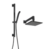 ThermaSol 15-CSPSQ Essential Shower Fixture Package - Rain Canopy + Shower Arm + Hand Shower + Shower Rail + Shower Hose ThermaSol