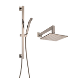 ThermaSol 15-CSPSQ Essential Shower Fixture Package - Rain Canopy + Shower Arm + Hand Shower + Shower Rail + Shower Hose ThermaSol