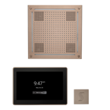 ThermaSol WHSTP15S Wellness Steam Package - HydroVive 18 Rainhead + ThermaTouch2 15" Control + SteamVection Square Steam Head ThermaSol