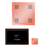 ThermaSol WHSTP15S Wellness Steam Package - HydroVive 18 Rainhead + ThermaTouch2 15" Control + SteamVection Square Steam Head ThermaSol