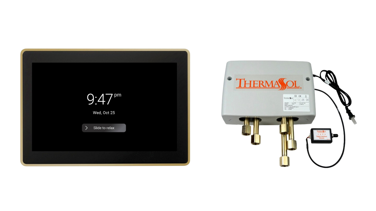 ThermaSol DSPU-TT15 Digital Shower Package - ThermaTouch2 15' Control + Digital Shower Valve ThermaSol