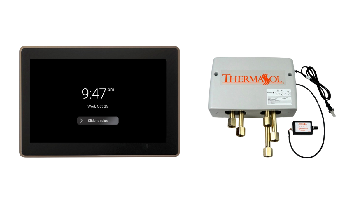 ThermaSol DSPU-TT15 Digital Shower Package - ThermaTouch2 15' Control + Digital Shower Valve ThermaSol