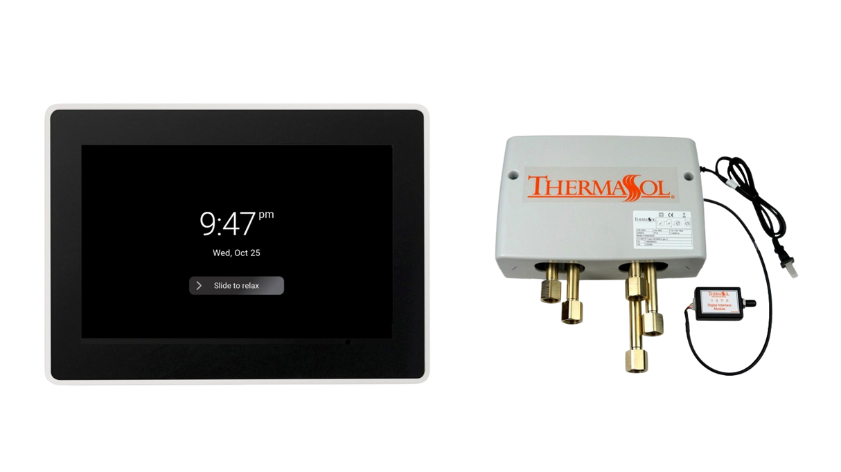 ThermaSol DSPU-TT15 Digital Shower Package - ThermaTouch2 15' Control + Digital Shower Valve ThermaSol
