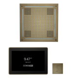 ThermaSol WHSTP15S Wellness Steam Package - HydroVive 18 Rainhead + ThermaTouch2 15" Control + SteamVection Square Steam Head ThermaSol