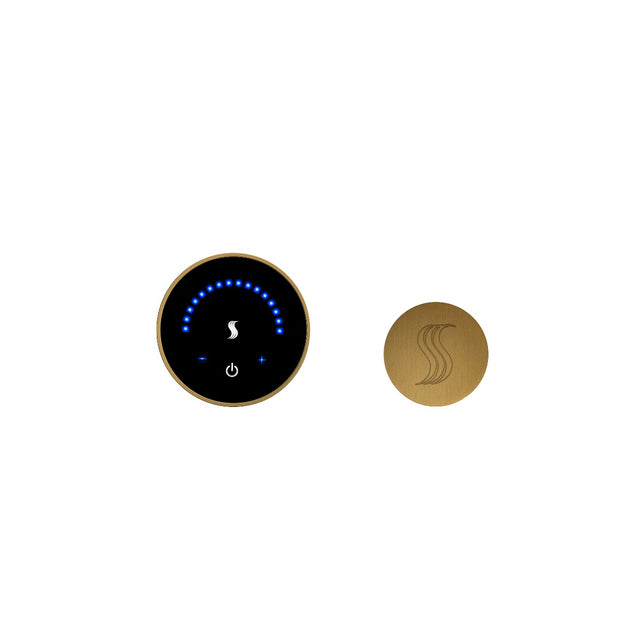 ThermaSol MTC-SVRD MicroTouch Wall Mount Round Control + Round SteamVection Steam Head Kit ThermaSol
