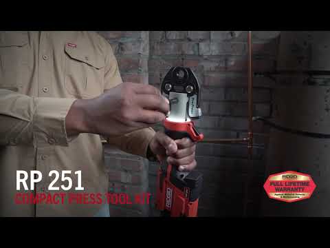 RIDGID 78158 RP 251 Press Tool Battery Kit with ProPress Jaws (1/2"-1")