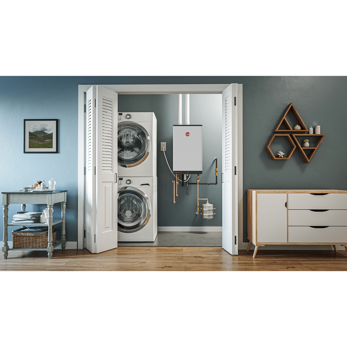 Rheem ThermaForce RTGH-L199i Super High-Efficiency Condensing Tankless Gas Water Heater Rheem