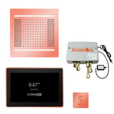 ThermaSol TWPH1415US Total Wellness Package - HydroVive 14 Rainhead + ThermaTouch2 15" Control + Digital Shower Valve + SteamVection Square Steam Head ThermaSol