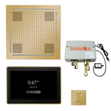 ThermaSol TWPH15US Total Wellness Package - HydroVive 18 Rainhead + ThermaTouch2 15" Control + Digital Shower Valve + SteamVection Square Steam Head ThermaSol