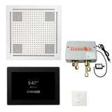 ThermaSol TWPH15US Total Wellness Package - HydroVive 18 Rainhead + ThermaTouch2 15" Control + Digital Shower Valve + SteamVection Square Steam Head ThermaSol